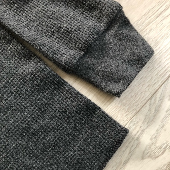 Men’s Blu Rock Gray Thermal Waffle Knit T-Shirt Top - Picture 11 of 16